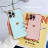 Love Heart Art Art Altraptated Phone Case для iPhone 11 12 13 Pro Max 12 13 Mini x XR XS 7 8 плюс SE 2020 Shock -Resean Girl Bumper L230619