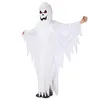 Theme Costume Kids Child Boys Spooky Scary White Ghost Costumes Robe Hood Spirit Halloween Purim Party Carnival Role Play Cosplay 2119