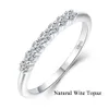 KUOLOLIT stock klaring Morganite edelstenen ringen voor vrouwen 925 sterling zilveren ring bruiloft verloving fijne sieraden l230704