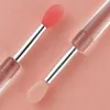 Makeup Brushes Silicone Lip Brush Portable med Cover Dust-Proof Film Sequin Eye Shadow Lipstick