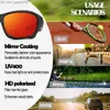 نظارة شمسية 2022 نظارة شمسية صيد مستقطب للرجال والنساء نظارات الصيد UV400 المضادة للرياضة نظارات الصيد الجري والمشي لمسافات طويلة Z230726