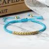 Filo di nylon più colore Filo di nylon Distanziatore in metallo Bracciale intrecciato Donna Uomo Bracciale coppia fatto a mano Braccialetti Catena Pulsera Gioielli regalo