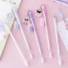 PCS/LOT Fairy Girl Drifting Bottle Pendant Gel Pen Söt 0,5 mm svart bläck Signatur Pennor Office School Writing Supplies Gift