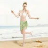 Costumi da bagno da donna Sexy Women Frog Prospettiva Sciarpa Cover Up Cute Animal Bikini Beach Ladies Skirt