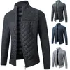 Pulls pour hommes col d'hiver pull en tricot manteau veste et cardigan rembourré en velours vêtements chauds.