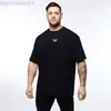 T-shirt da uomo T-shirt sportiva oversize con stampa allentata T-shirt Quick Dry Streetwear T-shirt Fitness O-Collo Manica corta Uomo Palestra Bodybuilding Tees L230713