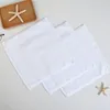 Top Cotton White Square Towel 30*30 Hotel Catering Aviation Kindergarten Cotton Small Square Towel