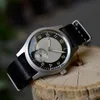 Inne zegarki Baltany Tuxedo Retro Watch 36 mm Sub Second 60S Mini sukienka ze stali nierdzewnej ze skórzany pasek na rękę 230714