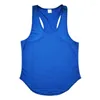 Men's Tank Tops Fashion Mesh Gym Top Men Fitness Clothing Summer Y Back Bodybuilding Stringer Sleeveless Shirt Sports Running Vest