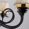 Lampadari Lampadario moderno in cristallo retrò per cucina camera da letto appeso in ferro antico stile americano