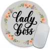 B O S S Lady Mouse Pad Mouse Pad Custom Mouse Pad Customized Round Non-Slip Rubber Mousepad 7,9 tum