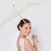 Guarda-chuvas decoração de casamento guarda-chuva adereços de fotografia rendas românticas decorações de cerimônia de palco
