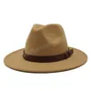 Мужчины Sombrero Bowler Church Church Шляпы для женщин Gorra Mujer Cap Belt Capeau Femme Vintage Fore Fedora Hat