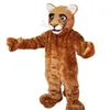 2018 Little Leopard Panther Cat Cougar Cub Mascot Costume Formato adulto Personaggio dei cartoni animati Mascotte Mascota Outfit Suit323x