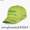 2023 Fashion Ball Cap Alonso F1 Aston Martin Team Baseball Cap Baumwolle Hut Verstellbare Hut Sonnenhut 4q73