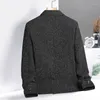 Ternos masculinos coreano moda blazers 2023 preto cinza mangas compridas primavera outono cardigã terno tamanho grande 4XL