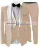 Costumes pour hommes costume pour hommes 3 pièces mode formelle solide couleur plate smokings veste fête mariage marié (Blazer gilet pantalon)