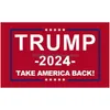 Drapeaux de bannière Donald Trump President Garden 3X5 Ft 2024 Re-Elect Take America Back Flag avec œillets en laiton Patriotic Outdoor Indoor Dhtd7