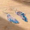 Dangle Earrings Colorful Butterfly Wing For Women Summer Fashion Trend Jewelry