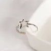 2020 HOT SALE Silver 925 Star Ring For Women Wedding 100 925 Sterling Silver Stackable Finger Ring Jewelry L230704