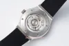 JJF produziert Watch Hastgrade Mode 42 mm oder 38 mm mit HB1110-Bewegungsgürtel Weißes Zifferblatt Gummi-Uhrenband