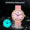 Dameshorloges BERNY dameshorloge 38 mm avondmaal lichtgevende wijzerplaat quartz horloge saffier 5ATM waterdicht Miyota 2034 siliconen Girl Railway 230714