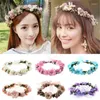 Decorative Flowers 2023 Artificial Girl Floral Crown Flower Bride Bridesmaid Hair Wedding Party Decor