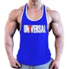 Men's Tank Tops Fitness Muscle Men 100 Cotton Sweatabsorbent Thin Shoulder Straps Global Printing Tough Guy Vest Sports Training 230713