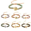 Link Bracciali Fatti A Mano Turchese Albero Della Vita Bracciale Imperatore Pietra Acciaio Inossidabile Yoga Amante Dell'amicizia Fascino Africano