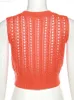 Damskie T-shirt hurtowe letnie stroje Y2K Streetwear Crochet Crop Tank