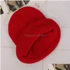 Chapéus de festa Atacado Candy Color Gorro Chapéu Inverno Malha Lã Quente Esportes Ao Ar Livre Decoração Elástica Bonés Slouchy Dh0509 T03 Drop Del Dh9Ug