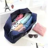 Aufbewahrungstaschen Mtifunction Folding Lage Große Kapazität Wasserdichte Einkaufstasche Reise Kleidung Beutel Faltbare Handtasche Organizer VT1565 Drop Dh2O4