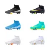 Klädskor män fotboll vuxna barn tffg hög ankel fotboll stövlar cleats gräs träning sport skor trend mens sneakers 3545 230713