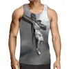 Camisetas sin mangas para hombre 2023 moda divertida impresa 3D chaleco hombres verano Casual Harajuku Streetwear Cool cómodo gimnasio ropa