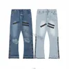 Galerie Dept Mens Jean w trudnej sytuacji Rower Bikers Man Luxury Designer Jeans Slim Fit Motorcycle Biker Dżins dla mężczyzn S Blue Pour Hommes