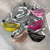 Waist Bags Holographic Women Silver Fanny Pack Female Belt Bag Black Geometric Packs Laser Chest Phone Pouch Bum 230713