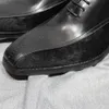 Klänning äkta läder Mäns mocka manliga vingtip Oxfords klassiska snörning av affärsbröllopsfest formella skor för män 5731