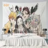 Tapisseries Japonais Anime Tapisserie Tenture Hippie Chambre Décor Demon Slayer Anime Tissu Mur Tapisserie Chambre Fond Décoration De La Maison R230713