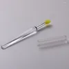 Makeup Brushes Silicone Lip Brush Portable med Cover Dust-Proof Film Sequin Eye Shadow Lipstick