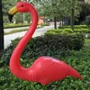 Dekoracje ogrodowe 1 para realistyczna duża różowa i czerwona flaming dekoracja ogrodowa trawnik figurka podwórza użytka grubość imprezowa