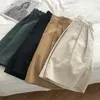 Vrouwen Shorts Limiguyue Ademend Katoen Linnen Japanse Retro Hoge Taille Wijde Pijpen Bermuda Casual Zomer Vrouw Losse J200 230713