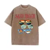 Men's T Shirts Sand Beach Go On Vacation Sunglasses Male Tops Fashion Sport T-Shirts Summer Cotton Tshirts Hip Hop Oversize Luxury Shirt Men