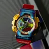 2022 Nieuwe Heren Horloges 110 Quartz Digitale LED Dual Display Metal Case Waterdicht Herenmode Watch300o