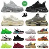 nuova sneaker parigi Triple S scarpe da uomo firmate da donna scarpe da ginnastica con plateau suola trasparente nero bianco grigio rosso rosa blu Royal Neon Green famose scarpe da ginnastica all'aperto Balen Coach