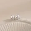 Boucles d'oreilles WPB S925 en argent Sterling femmes perle naturelle ovale femme luxe bijoux Design fille cadeau dame fête Banquet