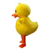 2018 Haute qualité du costume de mascotte de canard jaune mascotte de canard adulte240J