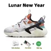 Sapatos de rolo Huarach Craft Mens Running Huarache Sapatos Triplo Preto Branco Sanddrift Ano Lunar Luz Sier Cinza Leite de Coco Homens Mulheres Treinadores Esportes Sapatilhas 36-45