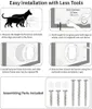 Cat dragers deur 4-weg vergrendeling stil voor en raam bewaar energieflap magnetisch ontwerp Pet Dogs Cats