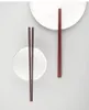 Chopsticks 1Pairs Chinese Kitchen Sushi Sticks Återanvändbar lunch Tabeller Högtemperaturmotstånd Palillos Chinos