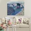 Hoge kwaliteit Claude Monet olieverfschilderij reproductie rotsen bij Belle-ile handgemaakte canvas kunst landschap Home decor voor slaapkamer